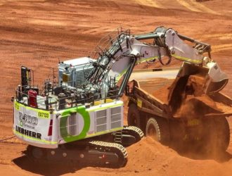 Железорудная компания Fortescue запустила первый в Австралии электрический экскаватор Liebherr R 9400 E